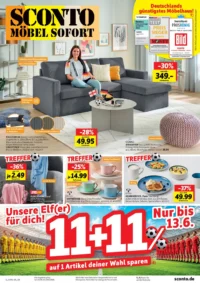 Titelseite des SCONTO Prospekts ab 10.06.2026